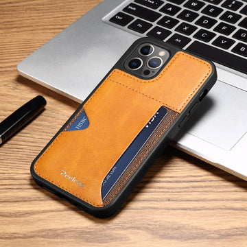 Leather iPhone Case With Card Slot