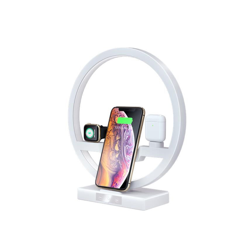 Multifunction 3 in 1 LED Circle Charging Stand
